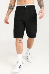 Carhartt WIP Single Knee Jeansshorts - Black Rinsed 30 Herren
