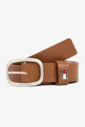 Tommy Jeans Ledergürtel - Cognac 80 Damen
