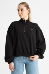 Tommy Jeans Oversize Sweatshirt - Black M Damen