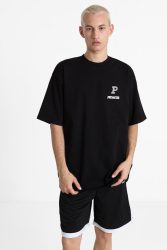 Pegador Baldock Oversize T-Shirt - Washed Black S Herren