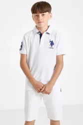 U.S. Polo Assn. Fluo Poloshirt - White 16 Kids