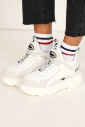 Buffalo Vegan CLD Chai Plateau Sneaker - Weiss EU36 Damen