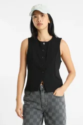 Only ONLSANIA Gilet - Black XS Damen