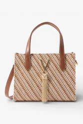 Valentino by Mario Valentino Divina Mini Hand- / Umhängetasche - Light Brown + White Einheitsgroesse Damen