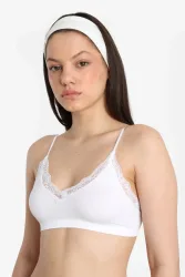 Only ONLVICKY Bralette - Bright White M/L Damen