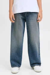 Jack & Jones Junior JJIDAVE Baggy Fit Jeans - Dark Blue Used 152 Kids
