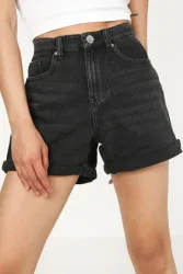 Only Jeansshorts - Schwarz Denim S Damen