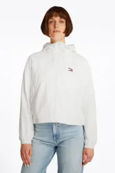 Tommy Jeans Essential Windbreaker - Offwhite S Damen