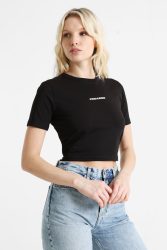 Pegador Ines Crop T-Shirt - Black S Damen