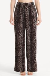 Pieces PCFLORA Wide Leg Hose - Leopard XS Damen