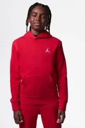 Jordan Brooklyn Fleece Kapuzensweatshirt - Gym Red L Kids