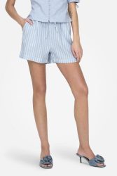 Only Caro Leinenshorts - Blissful Blue S Damen
