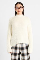 Only ONLLULU Hairy Strickpullover - Cloud Dancer M Damen