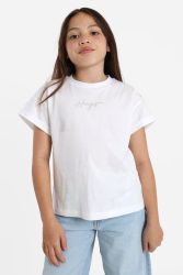 Hugo Red Oversize T-Shirt - White 10 Kids