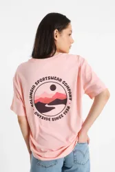 Columbia Oversize T-Shirt - Pink Sand M Damen