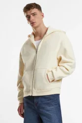Urban Classics Fluffy Kapuzensweatjacke - Whitesand S Herren