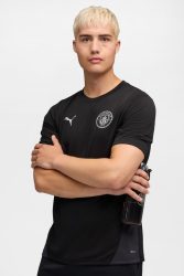 Puma Manchester City Mesh T-Shirt - Black L Herren