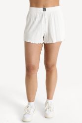 Hugo Red Gerippte Shorts - Offwhite M Damen