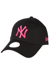New Era 9Forty Cap / Strapback - Schwarz + Pink Einheitsgroesse Damen