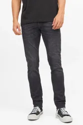 Jack & Jones JJIGLENN JJORIGINAL Slim Fit Jeans L32 - Black Denim 31/32 Herren
