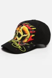 Ed Hardy Skull Chopper Strapback Cap - Black Einheitsgroesse Herren