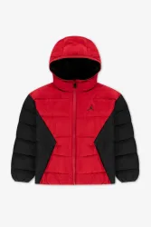 Jordan Brooklyn Pufferjacke - Gym Red + Black L Kids