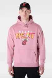 New Era NBA Graphic Oversize Kapuzensweatshirt - Old Rose L Herren