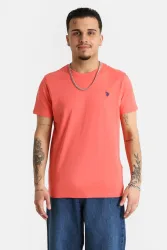 U.S. Polo Assn. Mick T-Shirt - Coral L Herren