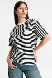 Carhartt WIP Ezra T-Shirt - Black + Wax S Damen