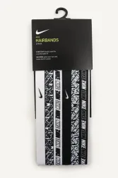 Nike Sechserpack Sport Haarbänder - Schwarz + Weiss Einheitsgroesse