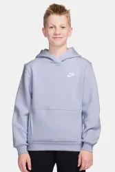 Nike Club Fleece Kapuzensweatshirt - Ghost M Kids