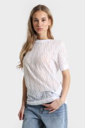 Armani Exchange Oversize T-Shirt - Optic White XS Damen