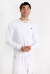 U.S. Polo Assn. Max Sweatshirt - White M Herren