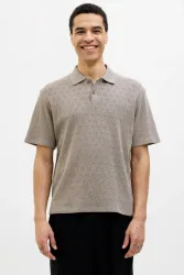 Jack & Jones Premium JPRBLATRENT Strick Poloshirt - Greige XS Herren