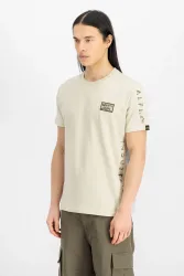 Alpha Industries T-Shirt - Vintage White S Herren