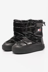 Tommy Jeans Winter Feminine Gesteppte Schneestiefelette - Black EU37 Damen