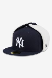 New Era Fleece Trapper cap - Dark Navy + White 7 1/8 Herren