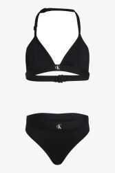 Calvin Klein Swimwear Triangel Bikini - Black 12-14 Kids
