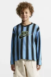 Nike Mesh Langarmshirt - University Blue M Kids
