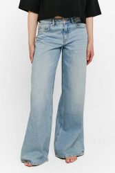 Tally Weijl Wide Leg Jeans - Light Blue Denim 34 Damen