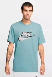 Nike T-Shirt - Light Blue L Herren