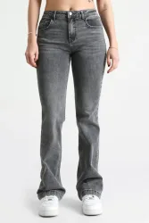 Tally Weijl Bootcut Jeans - Grey Denim 34 Damen