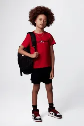 Jordan Baseline Mesh Kids-Set - Black + Red 5y