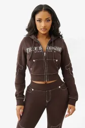 True Religion Anniversary Kapuzensweatjacke - Ganache M Damen