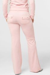 Juicy Couture Layla Samt Flare-Hose - Almond Blossom XS Damen