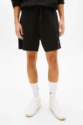 Tommy Jeans Shorts aus Waffelstoff - Black S Herren