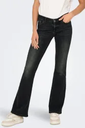 Only Blush Flared Fit Jeans L32 - Washed Black S/32 Damen