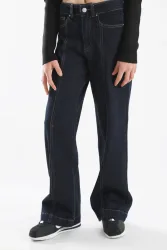 Only KOGHOPE Wide Leg Jeans - Dark Blue Denim 146 Kids