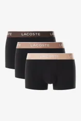 Lacoste Dreierpack Boxershorts - Black + Biscuit S Herren