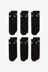 Nike Performance Basics Sechserpack Kids Socken - Black EU27-35